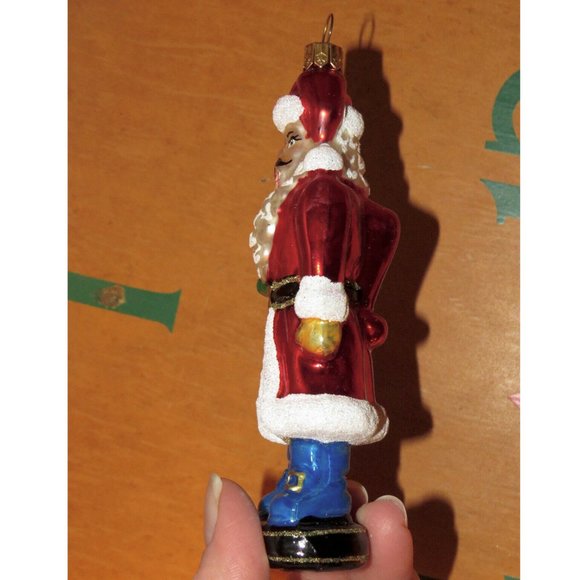 Impuls Santa Nutcracker Ornament, Mouth Blown, Hand Painted, NEW - Picture 7 of 7